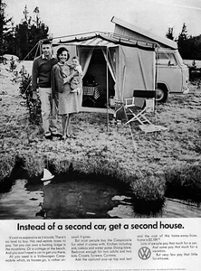 1968 Volkswagen Campmobile "Get a Second House" Original Ad - Picture 1 of 1