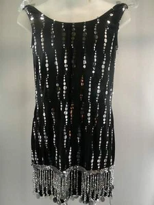 dance Costume XL Child Black Weissman 4296 Jazz Tap Flapper Musical Theater - Picture 1 of 3