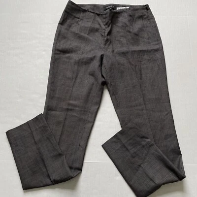 Pantalones de vestir Lafayette 148 para mujer 2 negros damasco pantalones de lana rectos ropa para hombre Foto 1 de 4