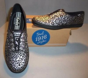 Keds Women Gold or Black Champion Laceless Animal Floral Shoes WF48796 WF48794 - Picture 1 of 4