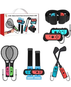 Accessori Nintendo Switch, Pacchetto Accessori Sportivi Switch 10 in 1 - Foto 1 di 6