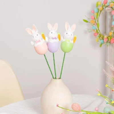 Cute Bunny Decoration for Easter For Eggs Arrangement and DIY Floral Design - Image 1 of 4
