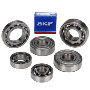 Motor Lagersatz SKF Lager Kugellager für Zündapp 5 Gang Motor mit Fußschaltung - Picture 1 of 4