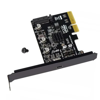 PCIE to Type-C USB 3.2 Gen 2X2 20Gbps Expansion Card Accessories SATA 15PIN - Image 1 of 4