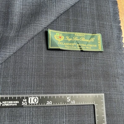 Loro Piana ZELANDER Natural Stretch Blazer Fabric 2.40m - Superfine Wool - Blue - Image 1 of 4