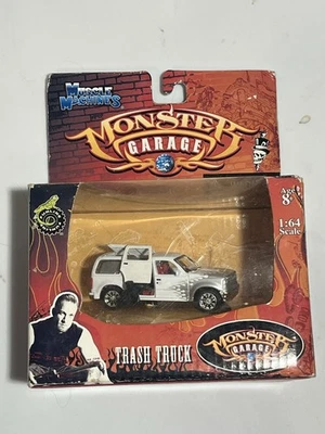 Trash Truck 2004 FUNLINE Merchandise Inc. Muscle Machines Monster Garage 1 64 - Image 1 of 2