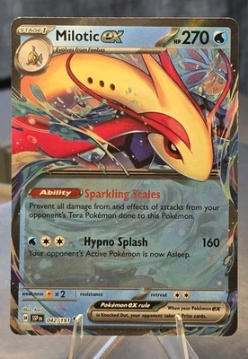 Milotic ex 042/191 Sv08: Surging Sparks Holo Pokémon  - Image 1 of 2