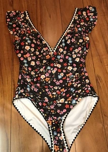 Aidoger Women One Piece Ruffle, Tummy control, V Neck XL - Picture 1 of 4