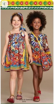 NEW Dolce & Gabbana Girls Summer 2016 Collection Dress Size 12 Years - Image 1 of 4
