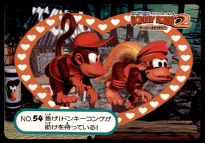 Nintendo Super Konkey Kong 2 1996 Bandai Carddass ¡Date prisa! Japón #54 - Imagen 1 de 2