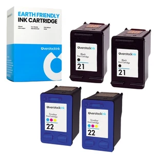 4 Stück kompatible OSI HP Tinte 21 22 Patronen für HP OfficeJet 4310 4315 4350 J3508 - Bild 1 von 1
