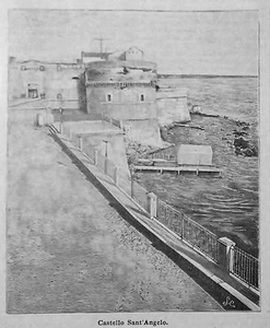 1899 = TARANTO, ENGELSBURG = APULIEN. Xylo+Passepartout.Etna.Premoli - Bild 1 von 1