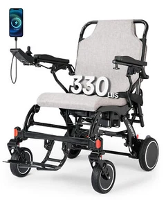 2PCS Battery Carbon Fiber Electric Wheelchairs All Terrain for Airline Approved - Picture 1 of 9