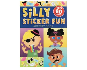 Silly Sticker Fun Activity Book - 12 faces and over 80 stickers - Imagen 1 de 6