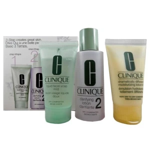 CLINIQUE 3-STEP SKIN CARE Dry Combination  Moisturizing Lotion +SOAP+LOTION - Picture 1 of 1