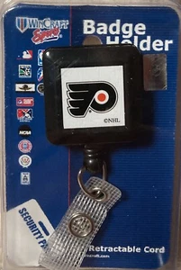 WinCraft Sports Philadelphia Flyers NHL Hockey Badge Holder Retractable NOS - Picture 1 of 3