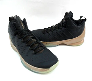 NEW NIKE AIR JORDAN MELO X1 716227- 012 BLACK/GOLD BASKETBALL SHOES MENS Sz 8 - Picture 1 of 15