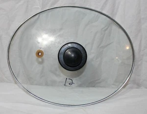 Vented Oval Glass Lid For Slow Cooker 11 1/4" X 9" Replacement lid - Picture 1 of 4