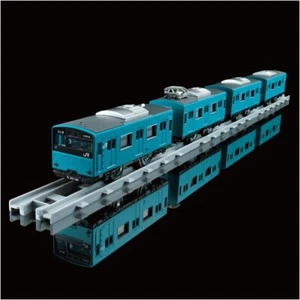 Takara Tomy Plarail Real Class Commuter Train  Series 201 JR West Sky Blue - Picture 1 of 7