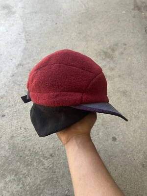 Patagonia Años 90 De Colección Pila Sherpa Pila Vellón Orejera Panel Gorra Sombrero RARO Foto 1 de 4