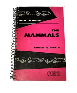 vintage "How To Know The Mammals" Spiral bound book Picture Key Nature Series - Foto 1 di 8