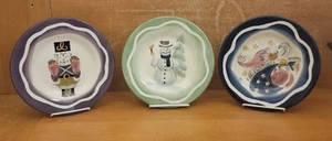 Tabletops ESPANA HOLIDAY Salad plate set of 3, 9 1/4", Very good, Tags Attached - Picture 1 of 11