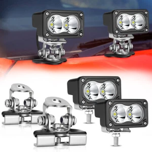 2x 3" LED A-piller Light Ditch Pod kits Driving Lamp For Jeep Wrangler Gladiator - Imagen 1 de 16