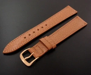 Hermosa correa/banda de piel de cerdo genuina de jengibre de 17 mm de longitud regular para hombre - Imagen 1 de 1