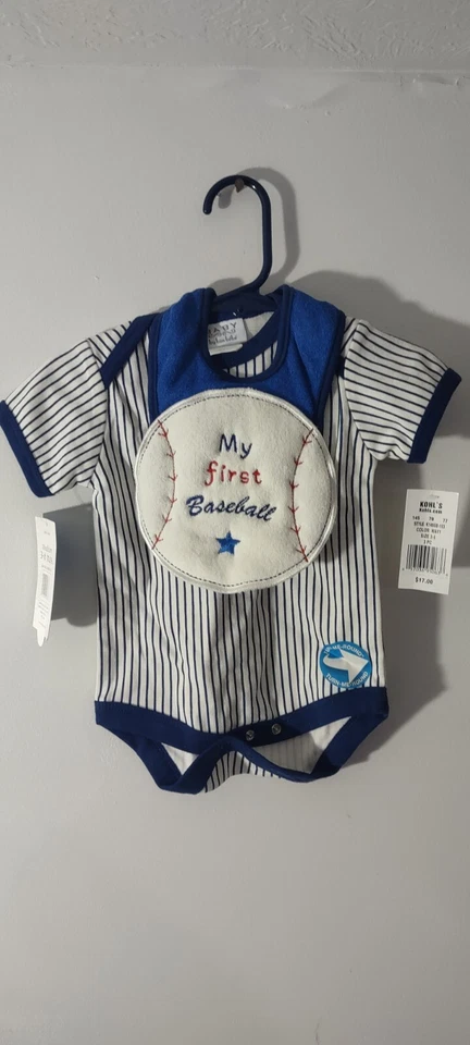 Camiseta Bon Bebe "Mi primera béisbol" bebé 13-18 libras Foto 1 de 4