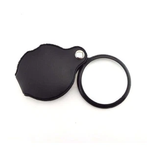 Mini 10X Magnifying Glass Folding Pocket Magnifier Bigeye Glass Loupe Jewelry - Picture 1 of 9