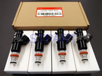 4 INYECTORES DE COMBUSTIBLE NUEVOS OEM 16450-PPA-A01 para CIVIC 2,0 L CR-V 2,4 L Foto 1 de 4