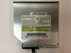 Genuine Toshiba Samsung TS-L632 CD DVD±RW IDE Optical Drive + Bezel KU00801014 - Afbeelding 1 van 4
