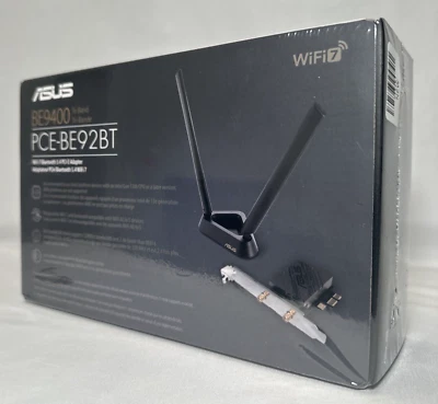 ASUS PCE-BE92BT Adattatore WiFi 7 PCI-E con 2 Antenne Esterne - NUOVO SIGILLATO! - Immagine 1 di 4