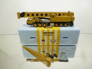 NZG 152 GROVE TM1400 TELESCOPIC CRANE -RARE-YELLOW 1:55- GOOD IN BOX - Imagen 1 de 13