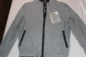 Geox Nebula Men's Grey Breathable Stretch Rain Jacket $395 Size 50 US 40