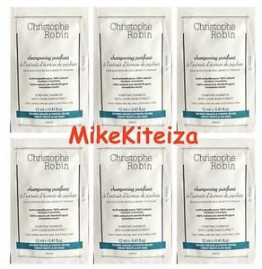 Christophe Robin Purifying Shampoo with Jujube Bark Extract Sample 12 ml X 10 - Picture 1 of 1