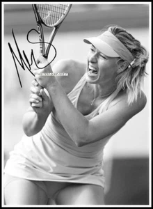 Imagen de lona de algodón autografiada de Maria Sharapova. Edición limitada (MS-200) x - Imagen 1 de 1