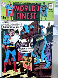 Worlds Finest #186 in perfette condizioni + The Bat Witch Must Burn - Foto 1 di 1