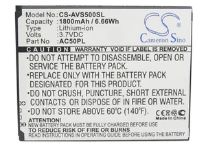 BATTERIE 1800mAh Tipo AC50PL Para ARCHOS 50 50C Platinum - Imagen 1 de 5