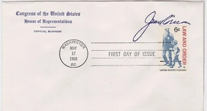 TurtlesTradingPost- Law And Order 1968 #1343 FDC On Congressional Frank Envelope - Picture 1 of 1
