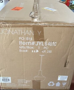 NEW JONATHAN Y JYL6401C Watts 13.25" 1-Light Modern Iron/Glass LED B147 - Picture 1 of 3