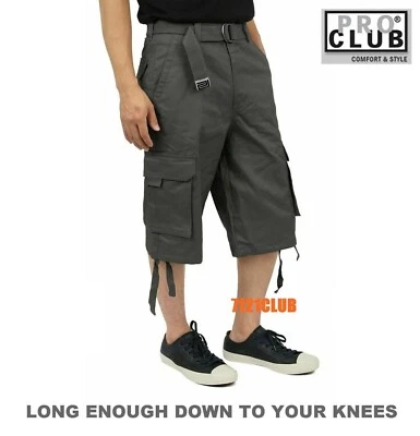 PANTALONES CORTOS PRO CLUB CARGO HOMBRE PROCLUB CAMUFLAJE COMBATE BDU CORTO LARGO GRANDE Y ALTO Foto 1 de 4