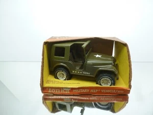TONKA 2959 MILITARY JEEP VEHICLE WILLYS ARMY - VERY RARE -L26.0cm- GOOD IN BOX - Picture 1 of 12