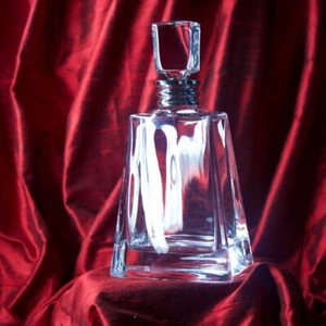 Broadway & Co Manhattan Kristall Dekanter mit massivem Sterling gestempeltem Silberrand - Bild 1 von 10