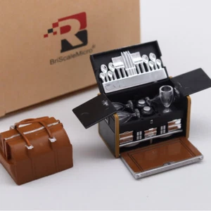 1:18 Diorama Weinschrank Gepäck Tasche Besteck Modell Luxus Auto Modell Zubehör - Bild 1 von 13