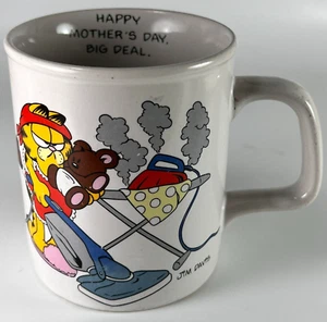 Vtg Garfield Coffee Cup Mug Mother's Day Big Deal Multicolor Collectible 70s - Picture 1 of 12