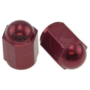 Red 2x Valve Cap Cover Tire GSXR 600 750 Ninja R1 R6 Lid Hex CNC Aluminum - Picture 1 of 4