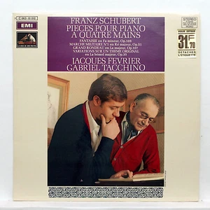 JACQUES FEVRIER, TACCHINO ⸺ SCHUBERT pieces for piano-four hands ⸺ EMI LP NM - Foto 1 di 2