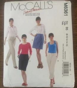 McCall's Sewing Pattern M6361 Misses Pants Shorts and Skirt Sizes 8-16 FF UNCUT - Picture 1 of 2