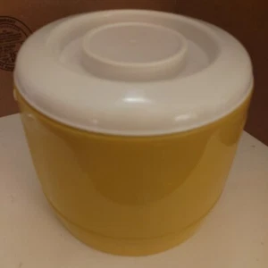 Mid Century Modern Retro Bee Plastics Ice Bucket Cooler Yellow Gold White E1 - Picture 1 of 4